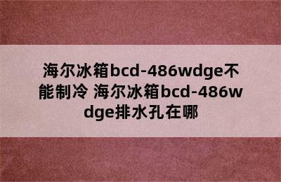 海尔冰箱bcd-486wdge不能制冷 海尔冰箱bcd-486wdge排水孔在哪